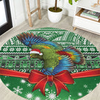 New Zealand Kea Bird Christmas Round Carpet Maori Inspired Knitted Patterns