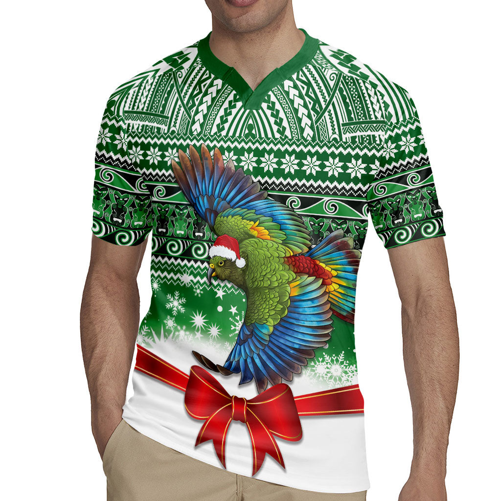 New Zealand Kea Bird Christmas Rugby Jersey Maori Inspired Knitted Patterns