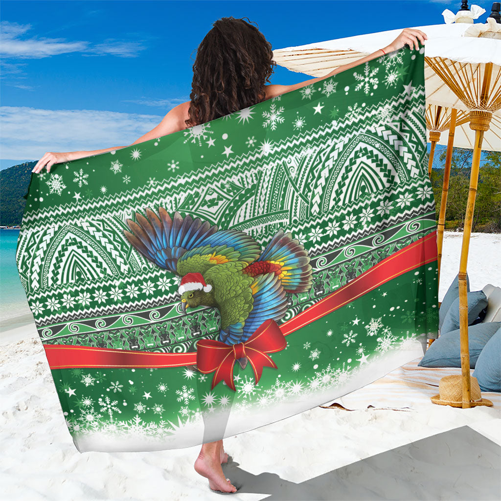 New Zealand Kea Bird Christmas Sarong Maori Inspired Knitted Patterns
