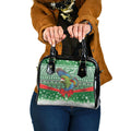 New Zealand Kea Bird Christmas Shoulder Handbag Maori Inspired Knitted Patterns