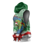 New Zealand Kea Bird Christmas Sleeveless Hoodie Maori Inspired Knitted Patterns