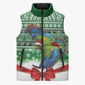 New Zealand Kea Bird Christmas Sleeveless Puffer Jacket Maori Inspired Knitted Patterns