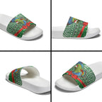 New Zealand Kea Bird Christmas Slide Sandals Maori Inspired Knitted Patterns