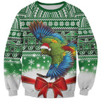 New Zealand Kea Bird Christmas Sweatshirt Maori Inspired Knitted Patterns