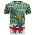 New Zealand Kea Bird Christmas T Shirt Maori Inspired Knitted Patterns