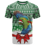 New Zealand Kea Bird Christmas T Shirt Maori Inspired Knitted Patterns