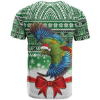 New Zealand Kea Bird Christmas T Shirt Maori Inspired Knitted Patterns