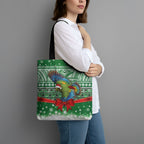 New Zealand Kea Bird Christmas Tote Bag Maori Inspired Knitted Patterns