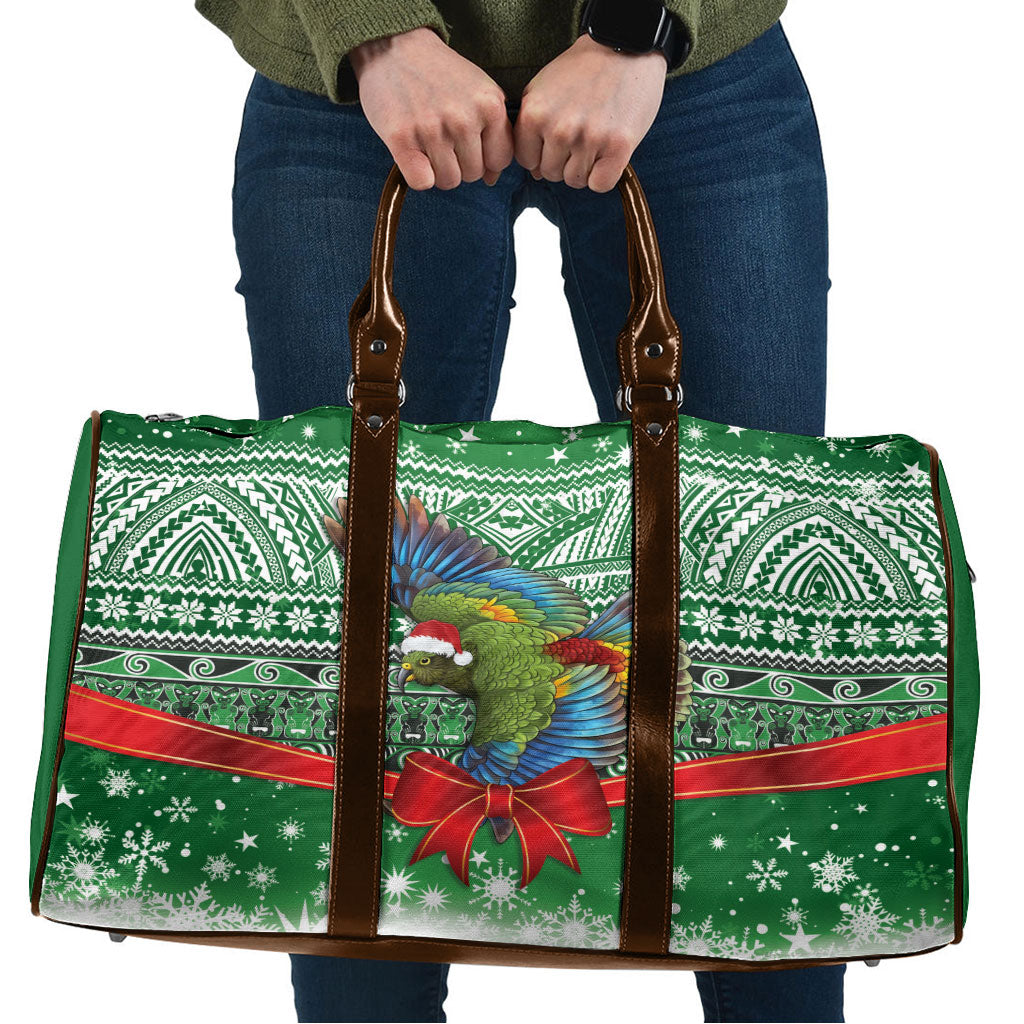 New Zealand Kea Bird Christmas Travel Bag Maori Inspired Knitted Patterns