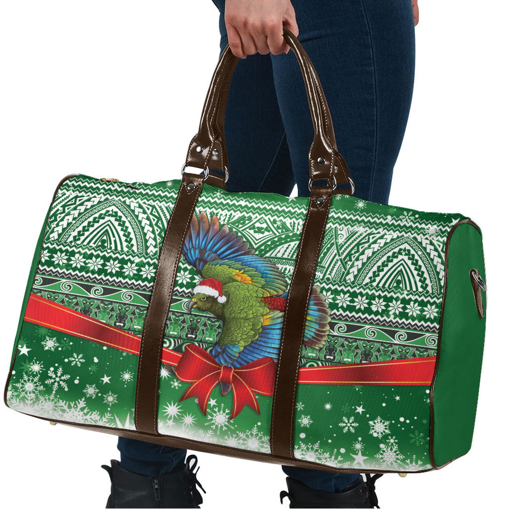 New Zealand Kea Bird Christmas Travel Bag Maori Inspired Knitted Patterns