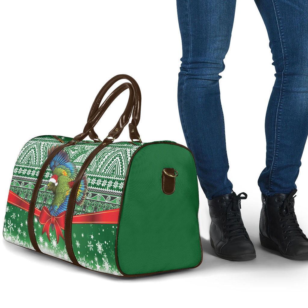 New Zealand Kea Bird Christmas Travel Bag Maori Inspired Knitted Patterns