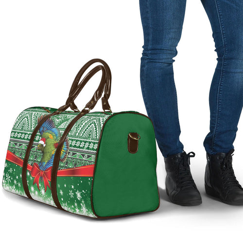 New Zealand Kea Bird Christmas Travel Bag Maori Inspired Knitted Patterns