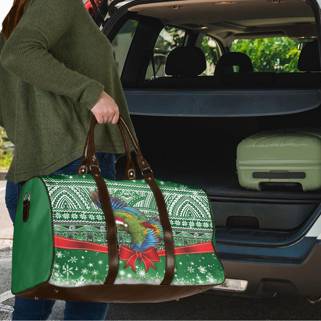 New Zealand Kea Bird Christmas Travel Bag Maori Inspired Knitted Patterns