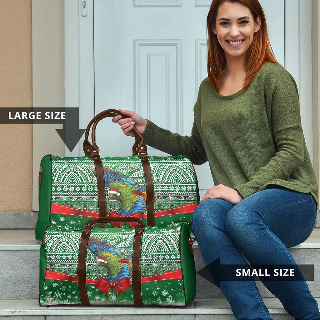 New Zealand Kea Bird Christmas Travel Bag Maori Inspired Knitted Patterns