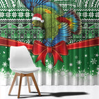 New Zealand Kea Bird Christmas Window Curtain Maori Inspired Knitted Patterns
