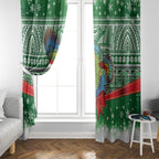 New Zealand Kea Bird Christmas Window Curtain Maori Inspired Knitted Patterns