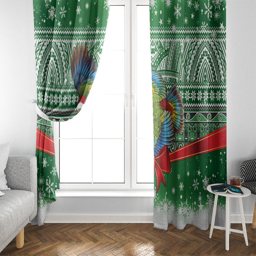 New Zealand Kea Bird Christmas Window Curtain Maori Inspired Knitted Patterns