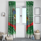New Zealand Kea Bird Christmas Window Curtain Maori Inspired Knitted Patterns