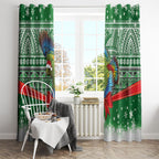 New Zealand Kea Bird Christmas Window Curtain Maori Inspired Knitted Patterns