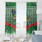 New Zealand Kea Bird Christmas Window Curtain Maori Inspired Knitted Patterns