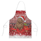 New Zealand Kekeno Seal Christmas Apron Maori Inspired Knitted Patterns