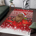 New Zealand Kekeno Seal Christmas Area Rug Maori Inspired Knitted Patterns