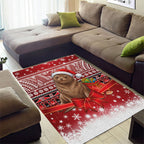 New Zealand Kekeno Seal Christmas Area Rug Maori Inspired Knitted Patterns