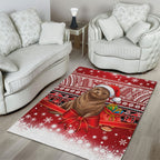 New Zealand Kekeno Seal Christmas Area Rug Maori Inspired Knitted Patterns