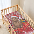 New Zealand Kekeno Seal Christmas Baby Bed Cover Maori Inspired Knitted Patterns