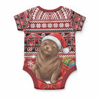 New Zealand Kekeno Seal Christmas Baby Onesie Maori Inspired Knitted Patterns