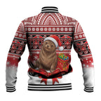 New Zealand Kekeno Seal Christmas Baseball Jacket Maori Inspired Knitted Patterns