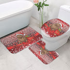 New Zealand Kekeno Seal Christmas Bathroom Set Maori Inspired Knitted Patterns