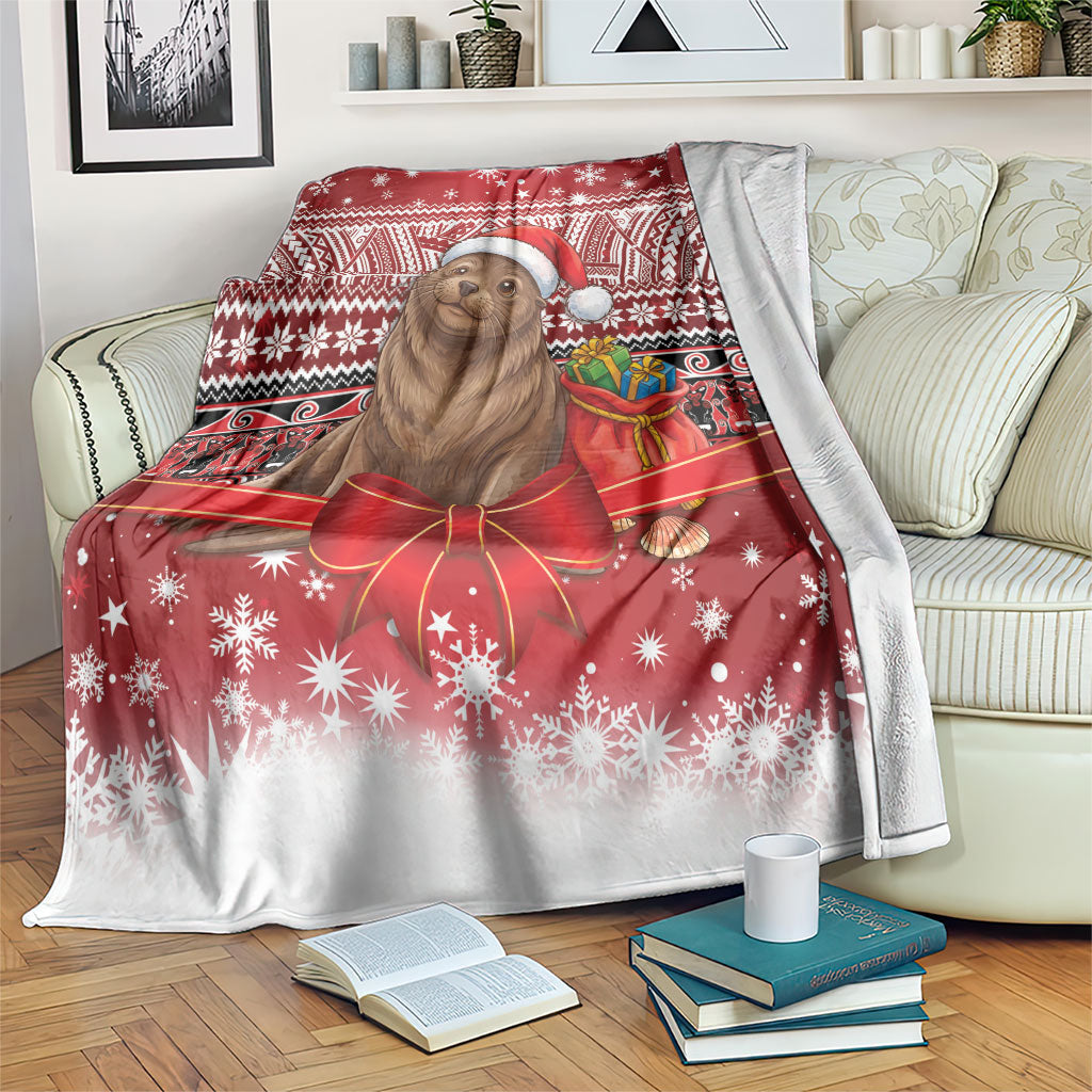 New Zealand Kekeno Seal Christmas Blanket Maori Inspired Knitted Patterns