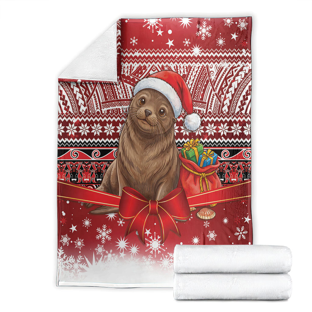 New Zealand Kekeno Seal Christmas Blanket Maori Inspired Knitted Patterns