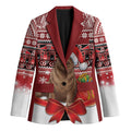 New Zealand Kekeno Seal Christmas Blazer Maori Inspired Knitted Patterns