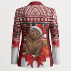 New Zealand Kekeno Seal Christmas Blazer Maori Inspired Knitted Patterns