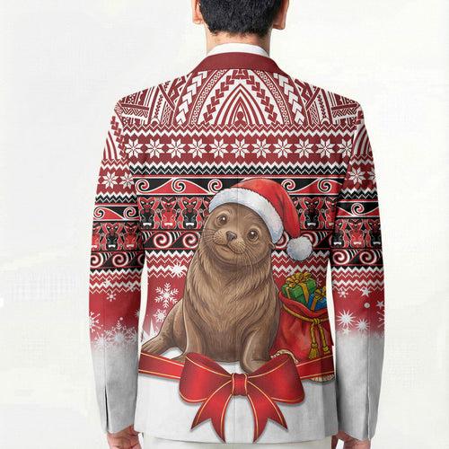 New Zealand Kekeno Seal Christmas Blazer Maori Inspired Knitted Patterns