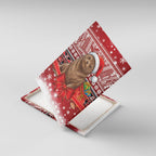 New Zealand Kekeno Seal Christmas Canvas Wall Art Maori Inspired Knitted Patterns