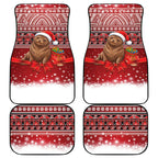 New Zealand Kekeno Seal Christmas Car Mats Maori Inspired Knitted Patterns