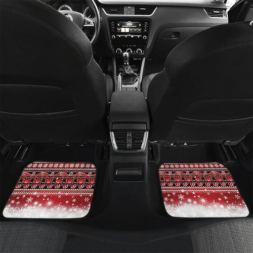 New Zealand Kekeno Seal Christmas Car Mats Maori Inspired Knitted Patterns