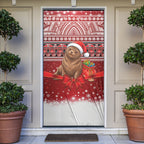 New Zealand Kekeno Seal Christmas Door Cover Maori Inspired Knitted Patterns
