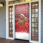 New Zealand Kekeno Seal Christmas Door Cover Maori Inspired Knitted Patterns