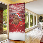 New Zealand Kekeno Seal Christmas Door Cover Maori Inspired Knitted Patterns