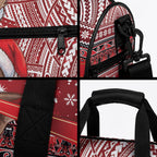 New Zealand Kekeno Seal Christmas Duffle Bag Maori Inspired Knitted Patterns