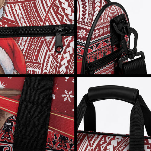 New Zealand Kekeno Seal Christmas Duffle Bag Maori Inspired Knitted Patterns