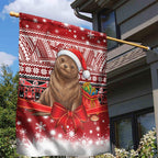 New Zealand Kekeno Seal Christmas Garden Flag Maori Inspired Knitted Patterns
