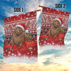 New Zealand Kekeno Seal Christmas Garden Flag Maori Inspired Knitted Patterns