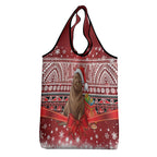 New Zealand Kekeno Seal Christmas Grocery Bag Maori Inspired Knitted Patterns