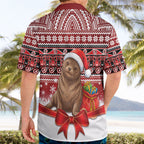 New Zealand Kekeno Seal Christmas Hawaiian Shirt Maori Inspired Knitted Patterns