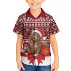 New Zealand Kekeno Seal Christmas Hawaiian Shirt Maori Inspired Knitted Patterns